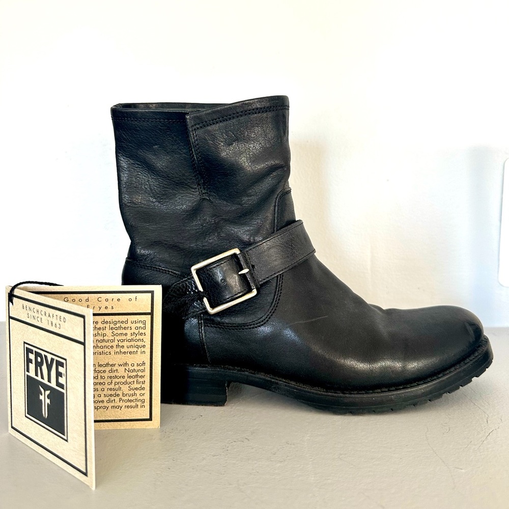 Frye Boots - Black Natalie Engineer